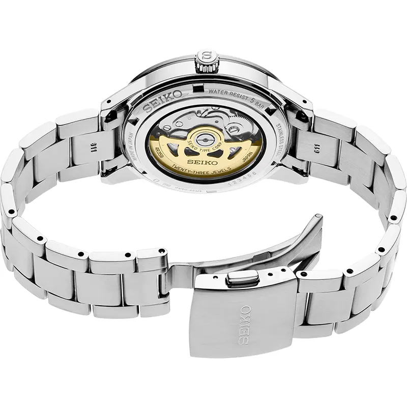 Seiko Presage Style60's Blue Dial Automatic Men's Watch- SRPG05J1